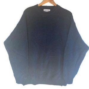 Great Lakes Recreation Blue 100% Wool Sweater Mens Size L